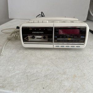 VINTAGE Soundesign 7580IVY AM/FM Alarm Clock radio Telephone Cassette Player